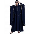 Cape abaya with stone lacework- Navy Blue Cape abaya with stone lacework- Navy Blue